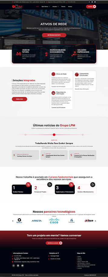Projeto de Site Institucional - Grupo LPM